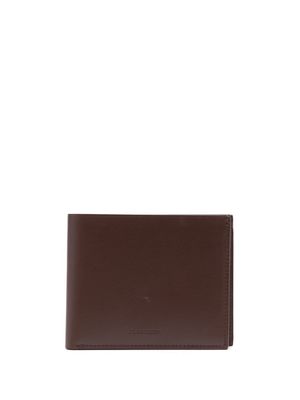 Jil Sander debossed logo folded wallet - Brown