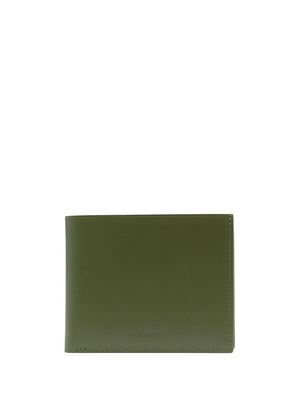 Jil Sander debossed logo folded wallet - Green