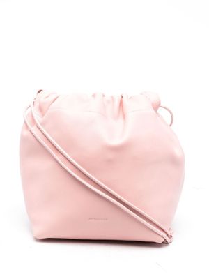 Jil Sander debossed-logo shoulder bag - Pink