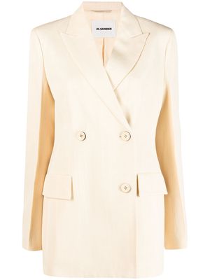 Jil Sander double-breasted tailored blazer - Yellow