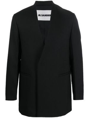 Jil Sander double-breasted wool blazer - Black