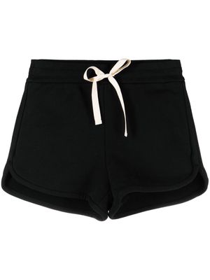 Jil Sander drawstring cotton shorts - Black