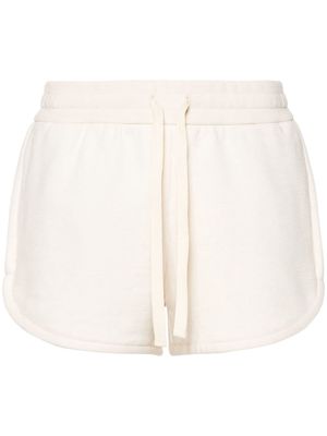 Jil Sander drawstring jersey mini shorts - Neutrals