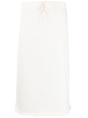Jil Sander drawstring shift skirt - White