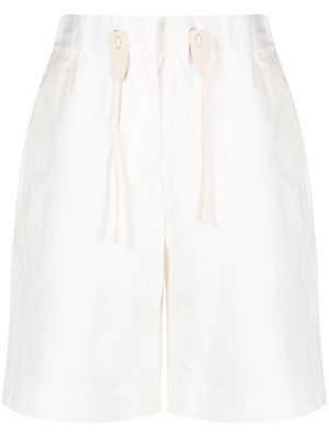 Jil Sander drawstring-waist cotton shorts - White