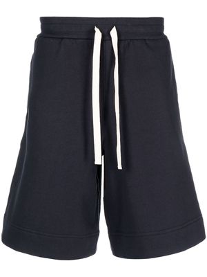 Jil Sander drawstring-waistband track shorts - Blue