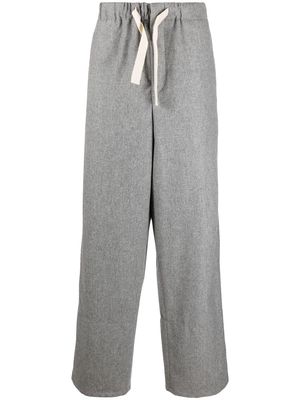Jil Sander drawstring wide-leg trousers - Grey