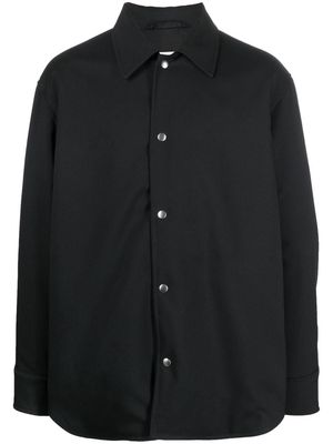 Jil Sander drop-shoulder shirt jacket - Black