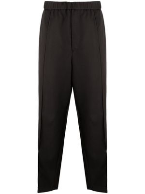Jil Sander elasticated-waist wool trousers - Brown