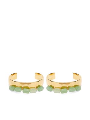 Jil Sander embellished open-cuff bracelet - Gold