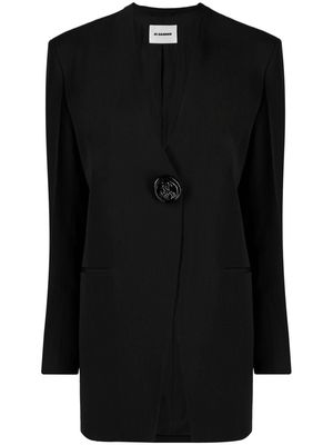 Jil Sander embossed-button blazer - Black