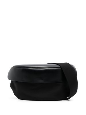 Jil Sander embossed logo leather belt bag - Black