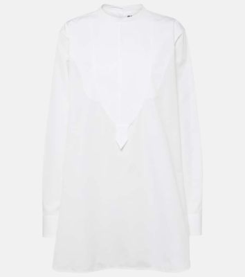 Jil Sander Embroidered cotton poplin blouse