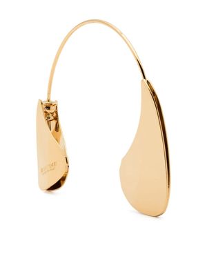 Jil Sander engraved-logo earring - Gold