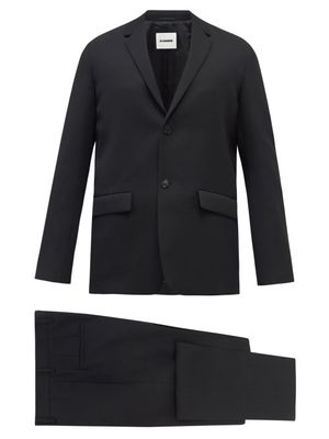 Jil Sander - Essential Wool-gabardine Suit - Mens - Black