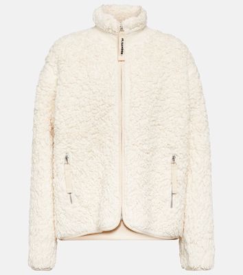 Jil Sander Faux fur-trimmed cotton jacket