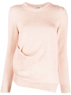 Jil Sander fine-knit long-sleeve jumper - Pink