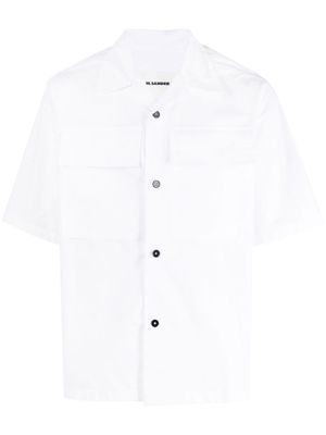 Jil Sander flap-pocket cotton shirt - White