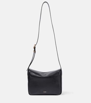 Jil Sander Flap Small leather messenger bag