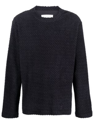 Jil Sander fleece long-sleeve sweater - Blue