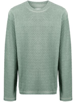 Jil Sander fleece long-sleeve sweater - Green