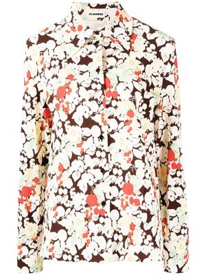 Jil Sander floral-print shirt - Brown