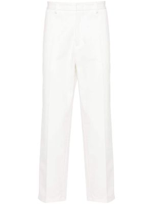 Jil Sander gabardine tapered trousers - White