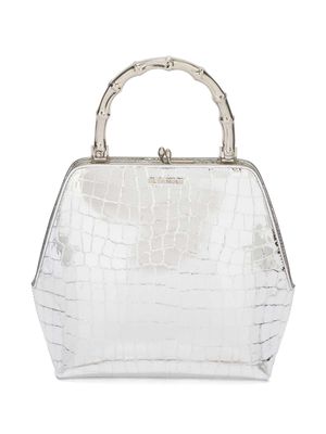 Jil Sander Goji Bamboo Square handbag - Silver