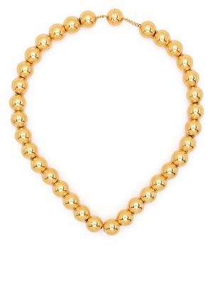 Jil Sander gold-plated bead necklace