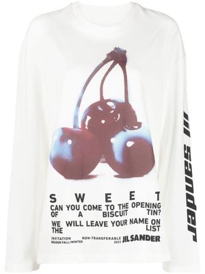 Jil Sander graphic-print cotton T-shirt - White