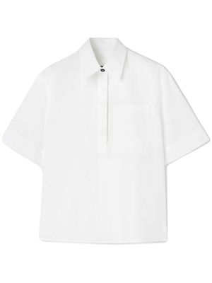 Jil Sander half-sleeve cotton polo shirt - White
