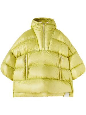 Jil Sander half-zip down cape - Green