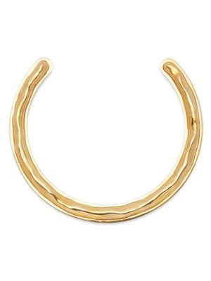 Jil Sander hammered-finish cuff necklace - Gold
