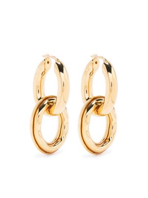 Jil Sander handcrafted brass earrings - Gold