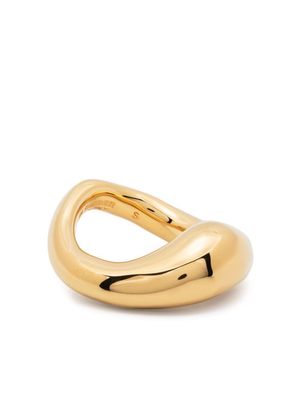 Jil Sander handcrafted brass ring - Gold