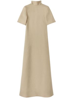 Jil Sander high-neck long gown - Neutrals