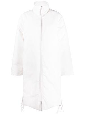 Jil Sander high-neck padded coat - White