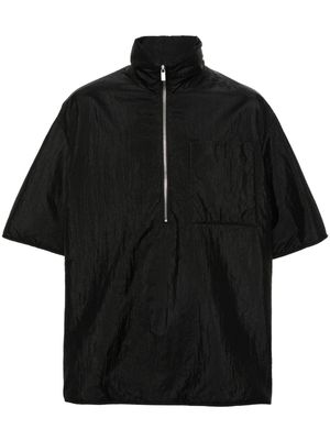 Jil Sander high-neck padded shirt - Black