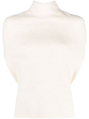 Jil Sander high-neck short-sleeve jumper - White