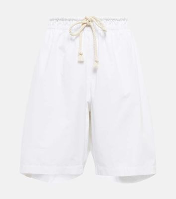 Jil Sander High-rise cotton shorts