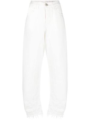 Jil Sander high-rise tapered jeans - White