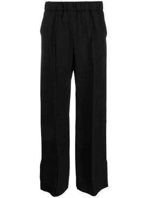 Jil Sander high-waist wide-leg trousers - Black