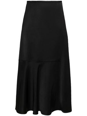 Jil Sander high-waisted A-line midi skirt - Black