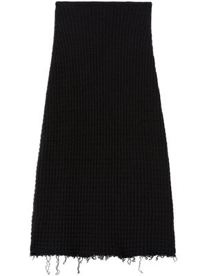 Jil Sander high-waisted cotton midi skirt - Black