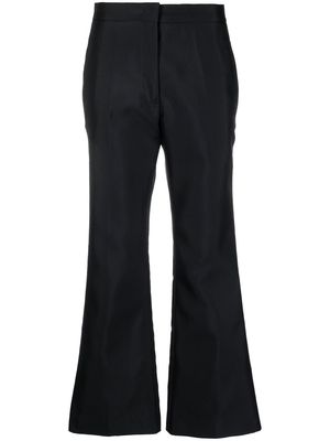 Jil Sander high-waisted cropped trousers - Blue