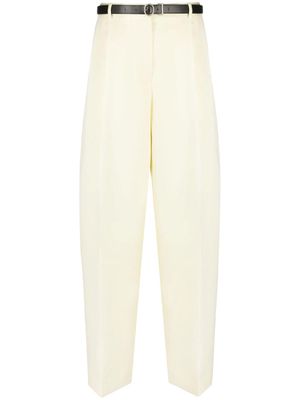 Jil Sander high-waisted flared trousers - Yellow
