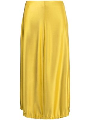 Jil Sander high-waisted midi-skirt - Yellow