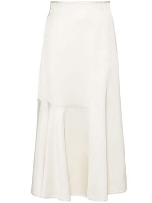 Jil Sander high-waisted panelled midi skirt - Neutrals