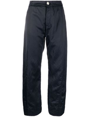 Jil Sander high-waisted straight trousers - Blue