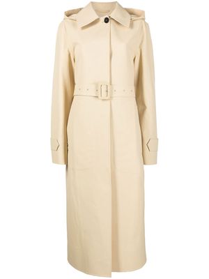 Jil Sander hooded cotton trench coat - Neutrals